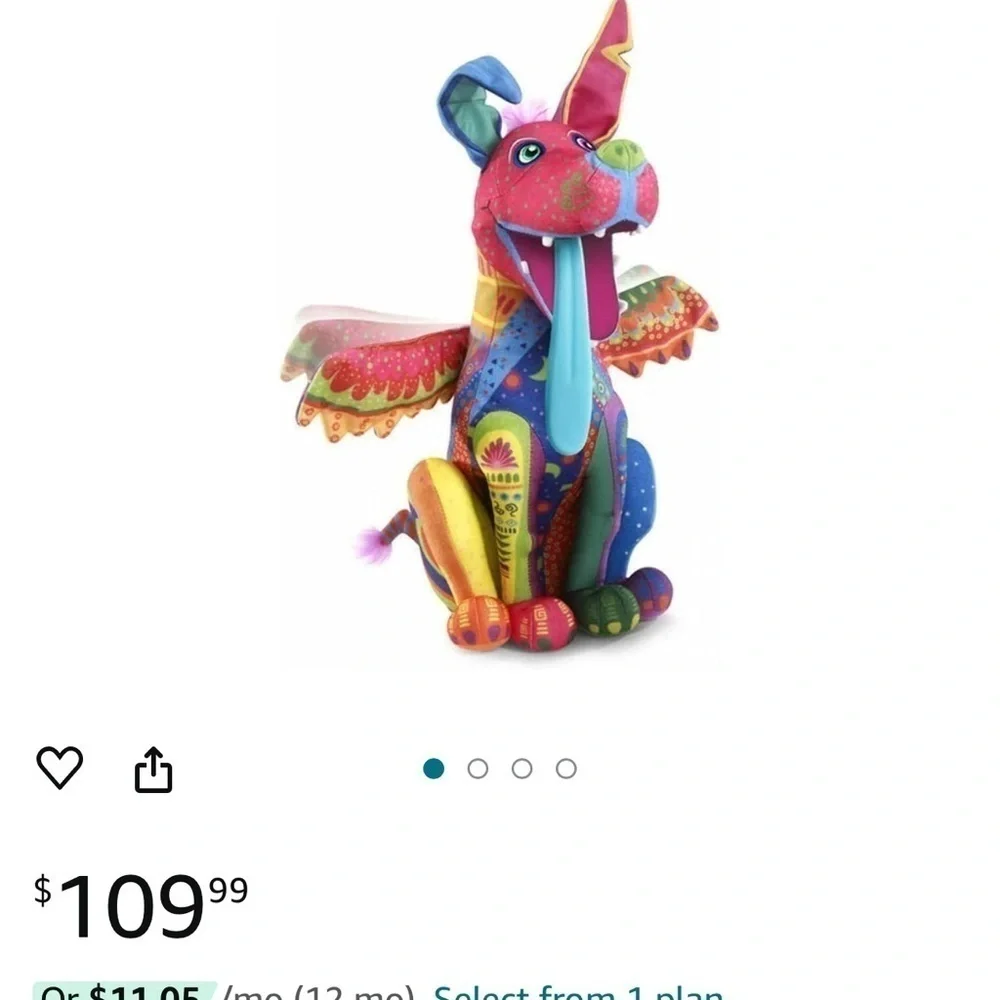 Disney Pixar Coco Dante Alebrije Spirit Day Of Dead Dog Plush‎ 15